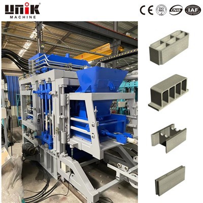 Maskiner for fremstilling av hulblokker for sementsand