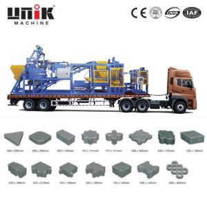 Bevegelig betongblokkmaskin